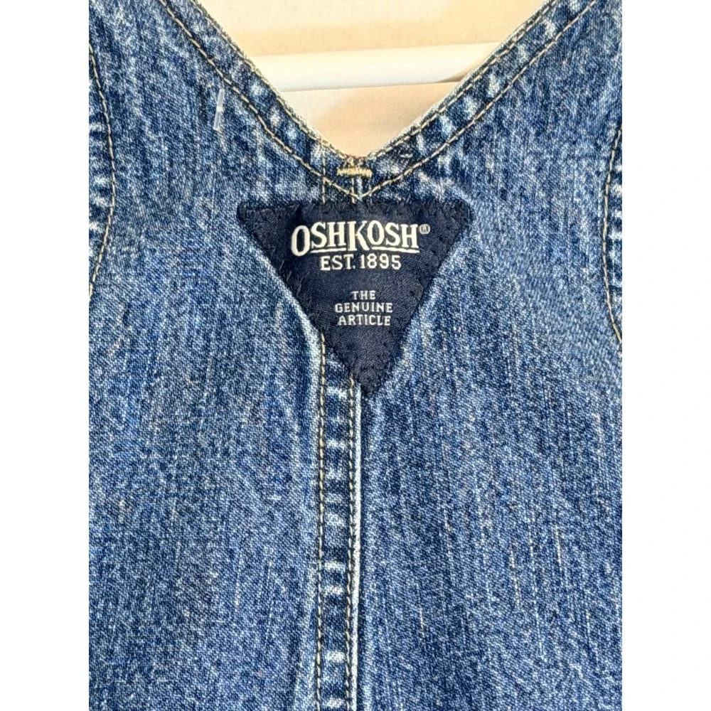 OshKosh Bgosh Baby Boys Plaid Flannel Lined Denim Overalls‎ Blue 12 Months